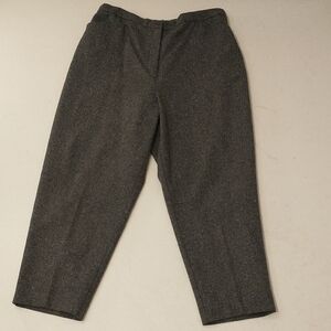 Heather Gray Wool Pants Vintage LL Bean sz 18 Short 27" Inseam Waist 34" SeeMeas